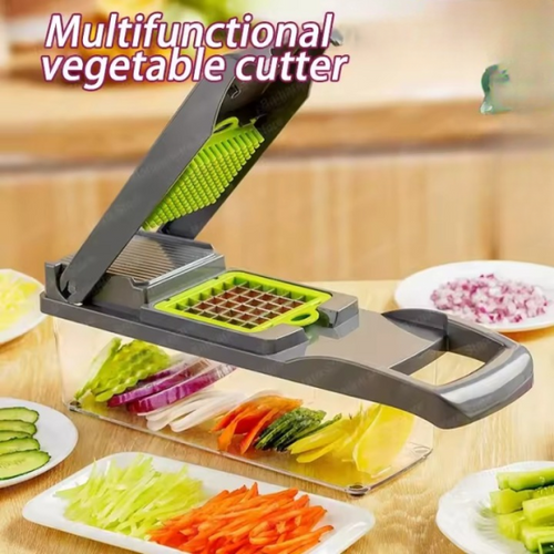 12-in-1 Multifunctional Vegetable Cutter with Storage Box