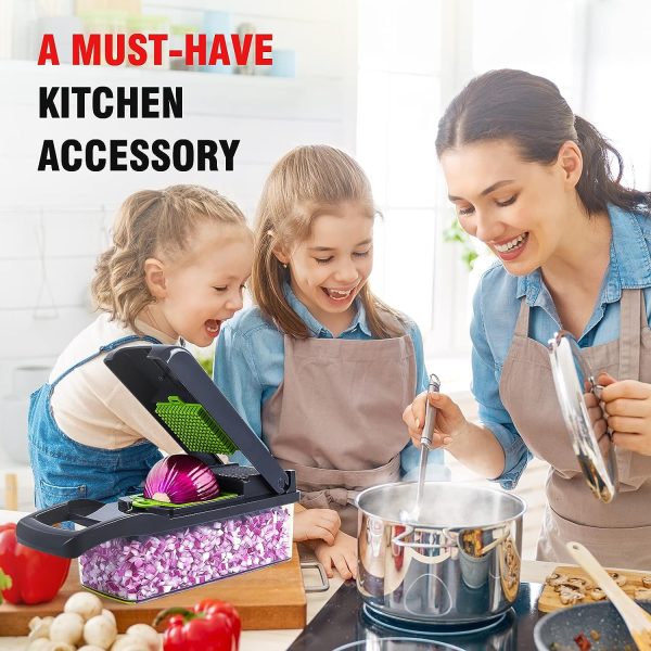12-in-1 Multifunctional Vegetable Cutter with Storage Box
