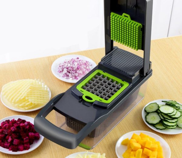 12-in-1 Multifunctional Vegetable Cutter with Storage Box