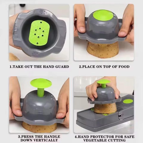 12-in-1 Multifunctional Vegetable Cutter with Storage Box